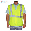 Gelbe Mesh Construction Tool hohe Sichtbarkeit reflektierende Sicherheitsweste ANSI 107 Hallo Vis Workwear Weste mit Taschen